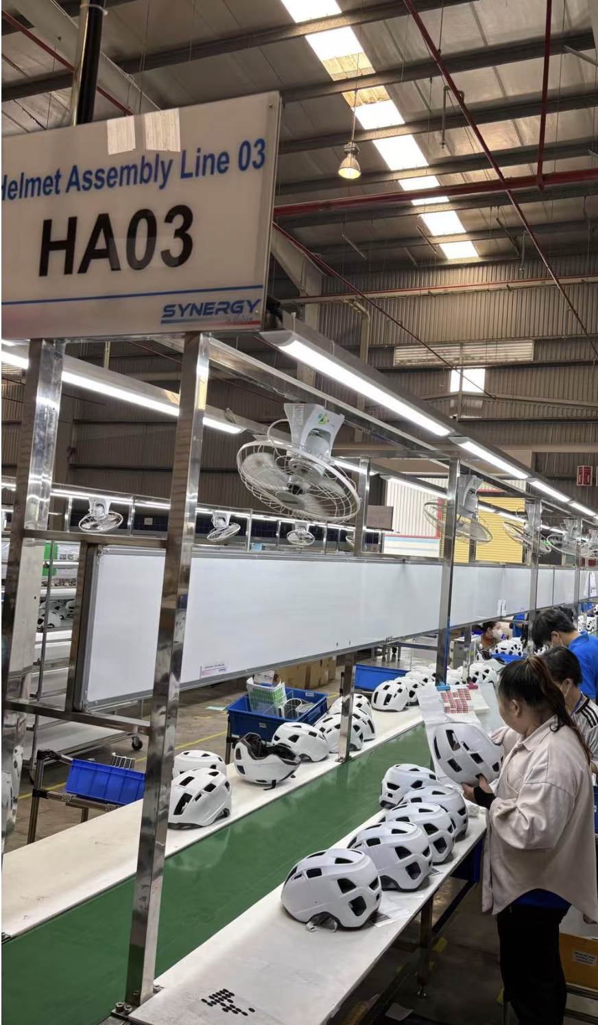 Helmet assembly line 2