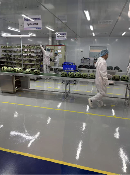 Helmet painting facility